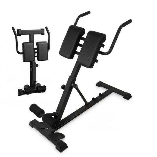 Roman Chair Hyperextension Bench For Home Gym 330 lb Capacity/Adjustable Back Extension Machine For Glutes Abs Core Hamstrings
