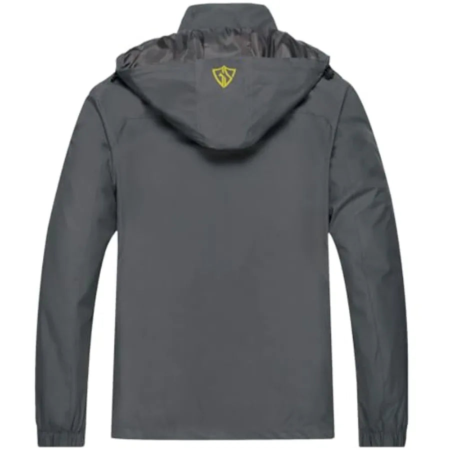 Men's Windproof Jacket Waterproof Lightweight Mountain/Sport Jacket for Men Hooded Windbreaker Raincoat