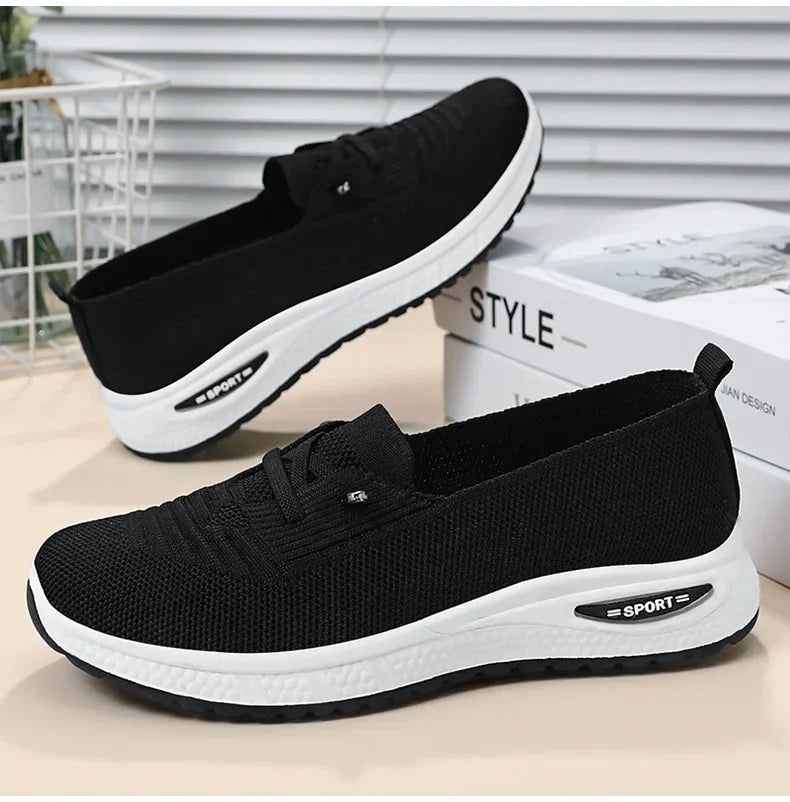 Women's Casual Shoes Fashion Breathable Walking Flat Bottom/Sports Shoes Women's Fitness Large Pink Women's Shoes