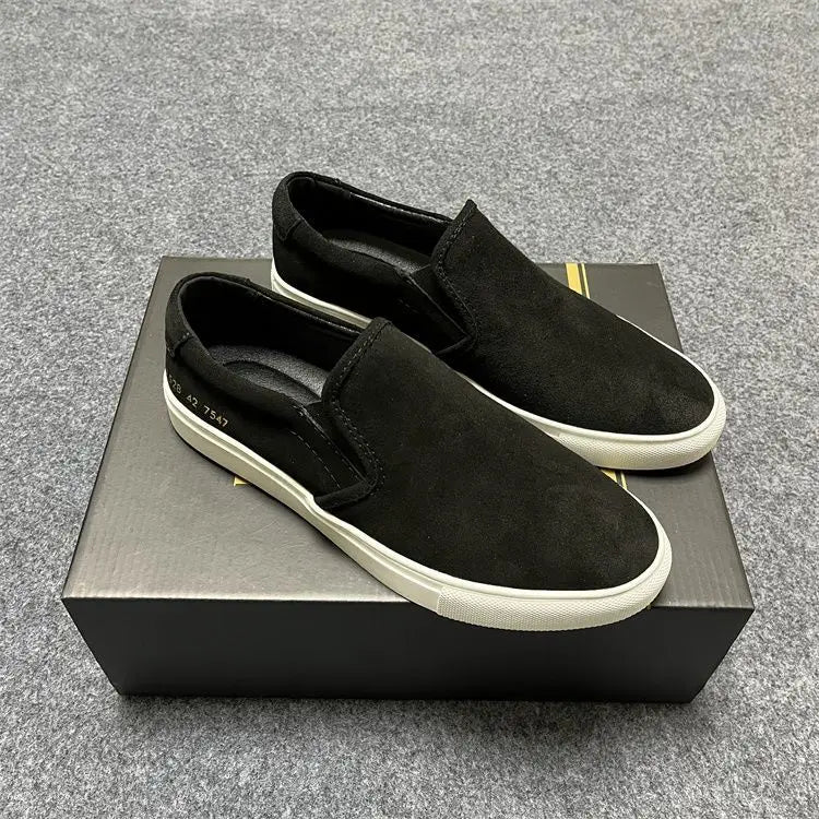 Men's COM Design Commute Casual Shoes Genuine Suede/Slip On Loafers Flat Sole Versatile Everyday Use