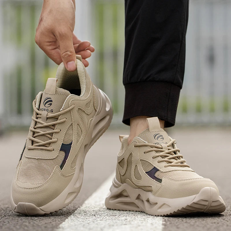 Soft Anti smashing Anti-Puncture Protective Safety Shoes For Men/Work Shoes Lightweight Breathable Work Safety Sneakers