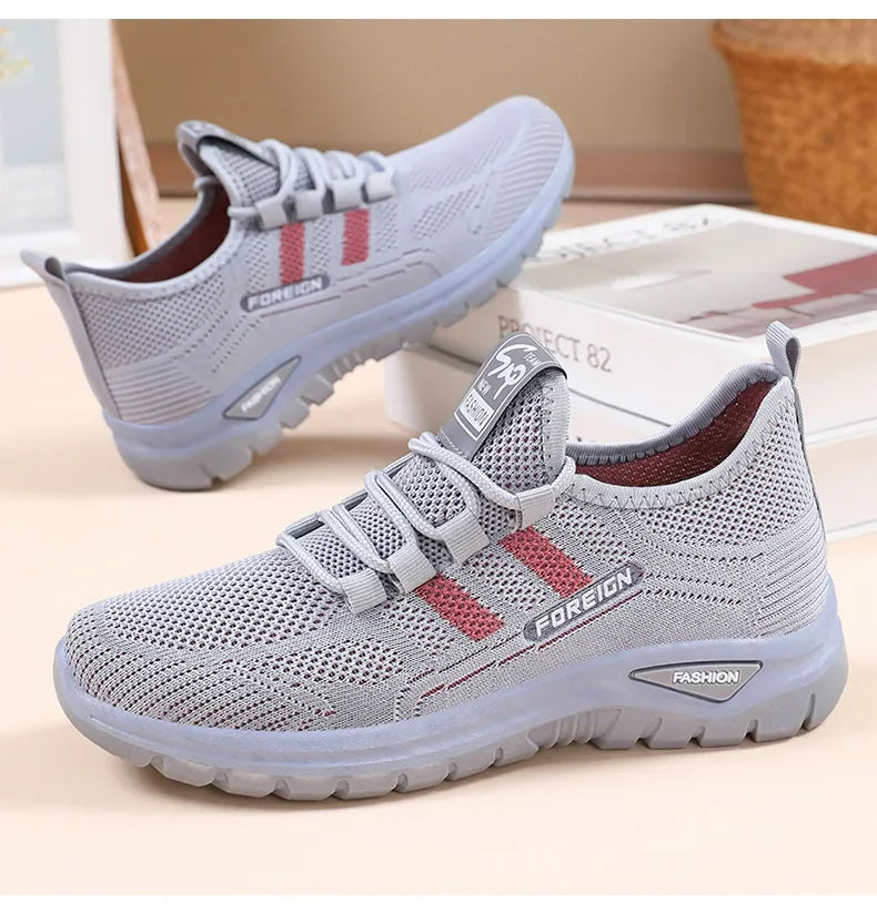Spring Fashion Women's Shoes High quality Anti slip and Wear resistant/Sports Shoes Mesh Breathable Walking Shoes Designer