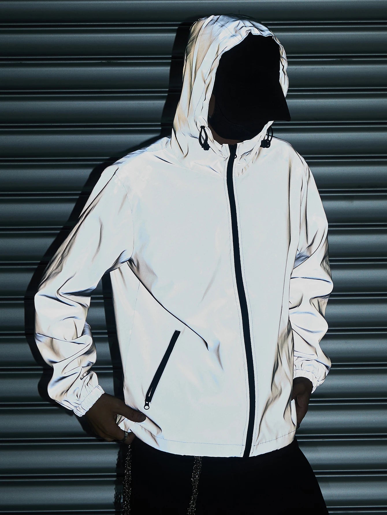 Night Reflective Clothes Spring New Men's Hooded Jacket Outdoor/Run Casual Windproof Coat Couples Hip-hop Streetwear S-5XL