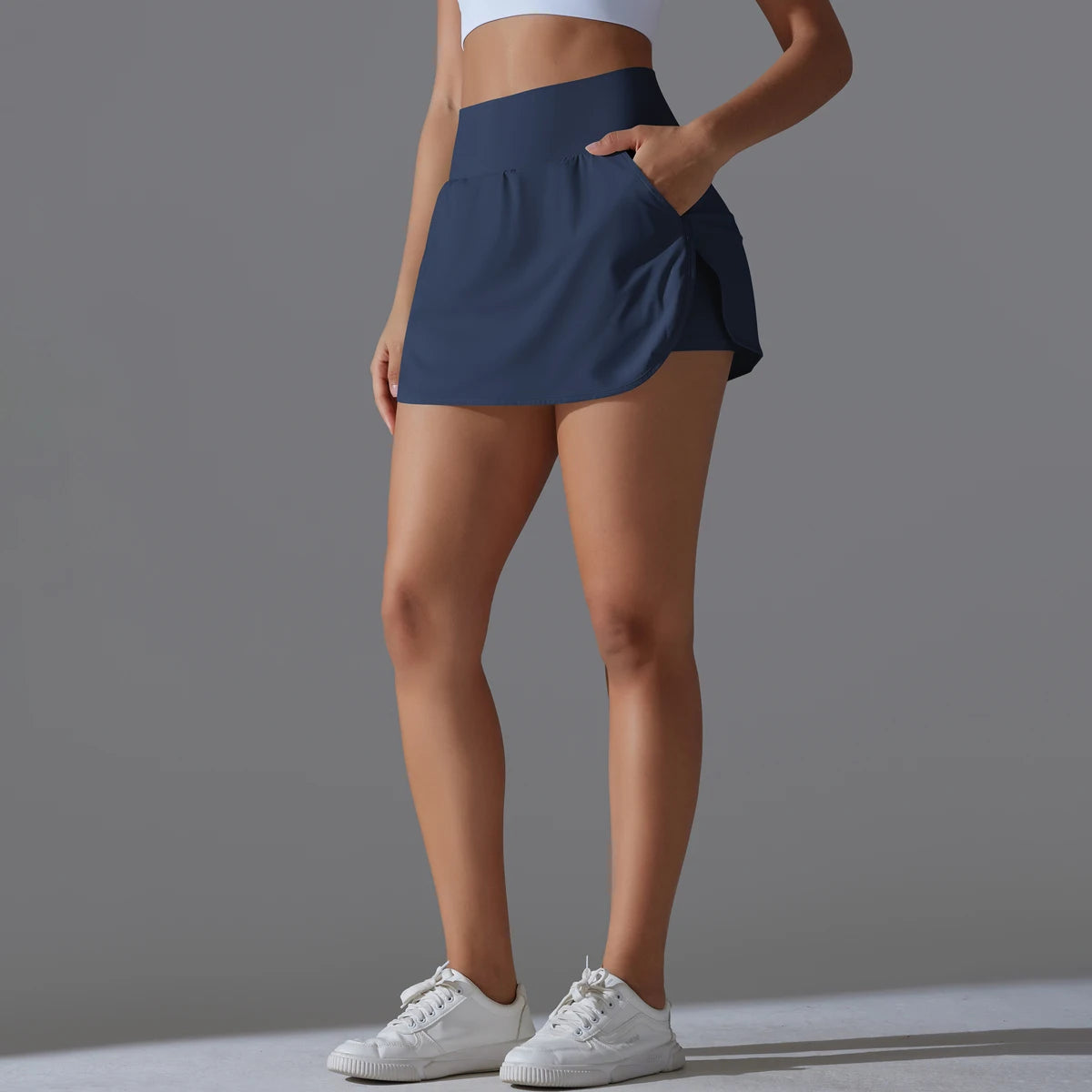 Outdoor Sports Yoga Skirt Badminton Tennis Skirt High Waist/Breathable Sweat Skirt Active Athletic Yoga Fitness Skirt Short