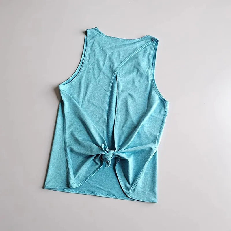 Women's Sleeveless Gym Shirts Tops Yoga Sports Vest Fitness/Loose Sport Shirts Female T-Shirts for Workout Exercise Tank Tops