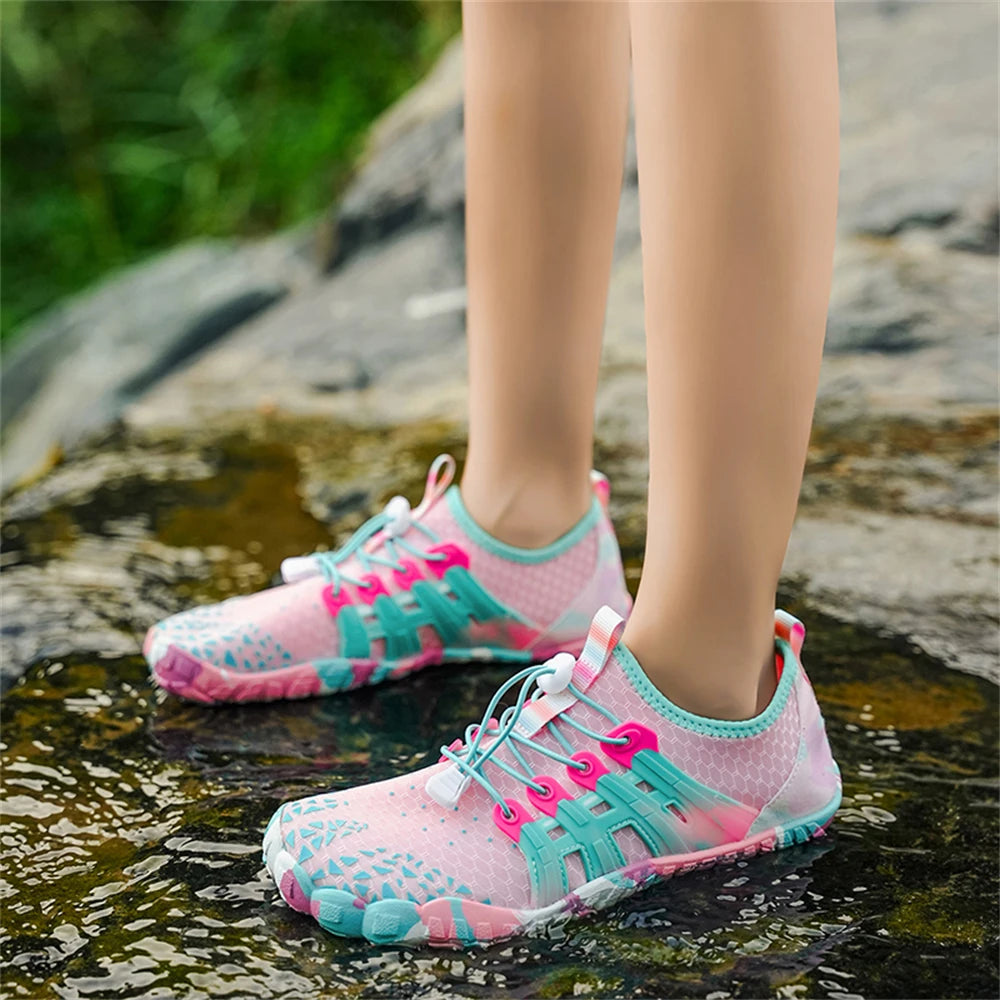 Water Shoes Women Five Fingers Swimming Barefoot Summer Outdoor/Upstream Wading Aqua Sneakers Quick Dry Non-slip Shoe