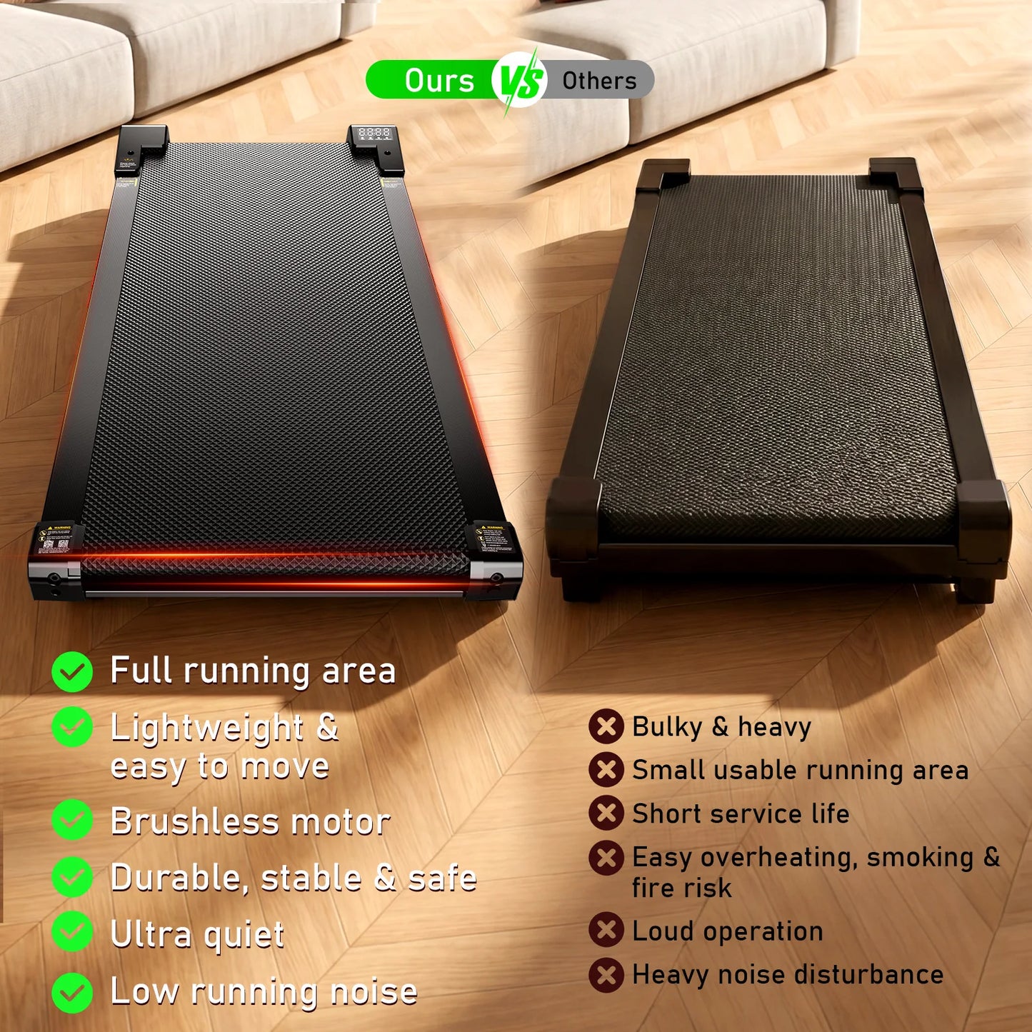 AKLUER Under Desk Vibration Walking Pad - 3 in 1 Vibration Plate Treadmill/with Remote Control Quiet Brushless with 5% Manual Incline
