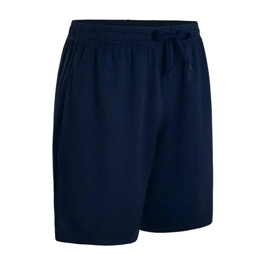 5 Pcs Men's Athletic Performance Shorts Quick Dry Polyester Micro Mesh/With Elastic Waist & 2 Side Pockets