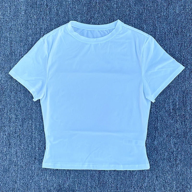 Women's Tight Fitting Sports T-shirt Quick Drying Short Sleeved Yoga T-shirt/Pilates Running Exercise Fitness Short Sleeved