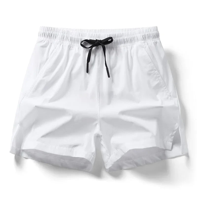 Men New Summer Beach New Models Solid Color Fashion/Leisure Comfortable Elastic Waist Double Pockets Cool Sports Shorts