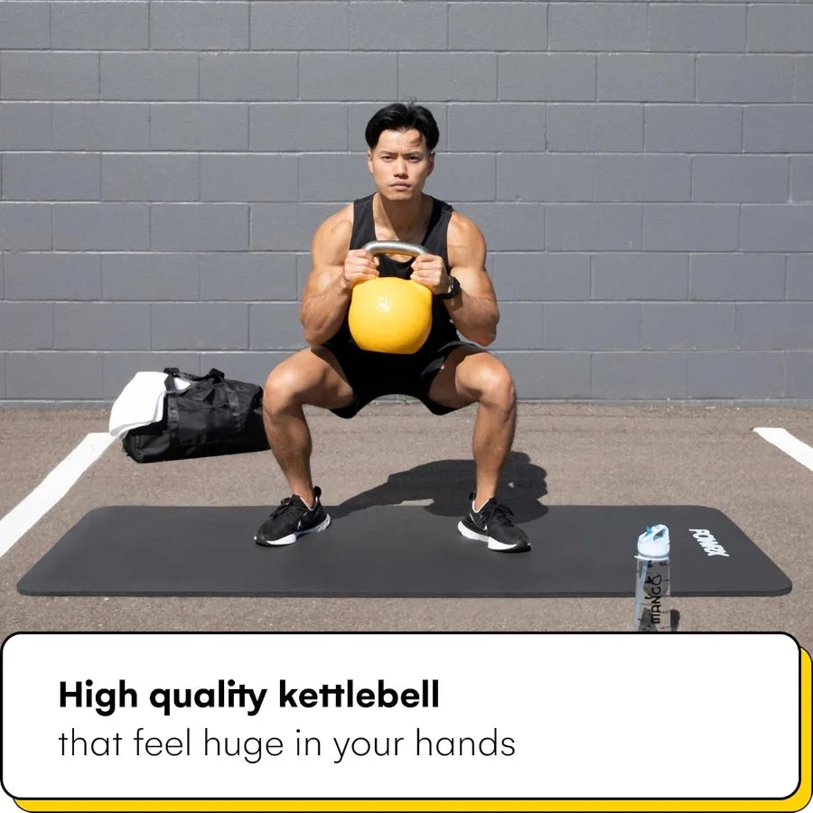 Kettlebell Kings Competition Kettlebells Weight (35mm handle) 35LB/Hand weights Workout Gym Equipment & Strength training sets