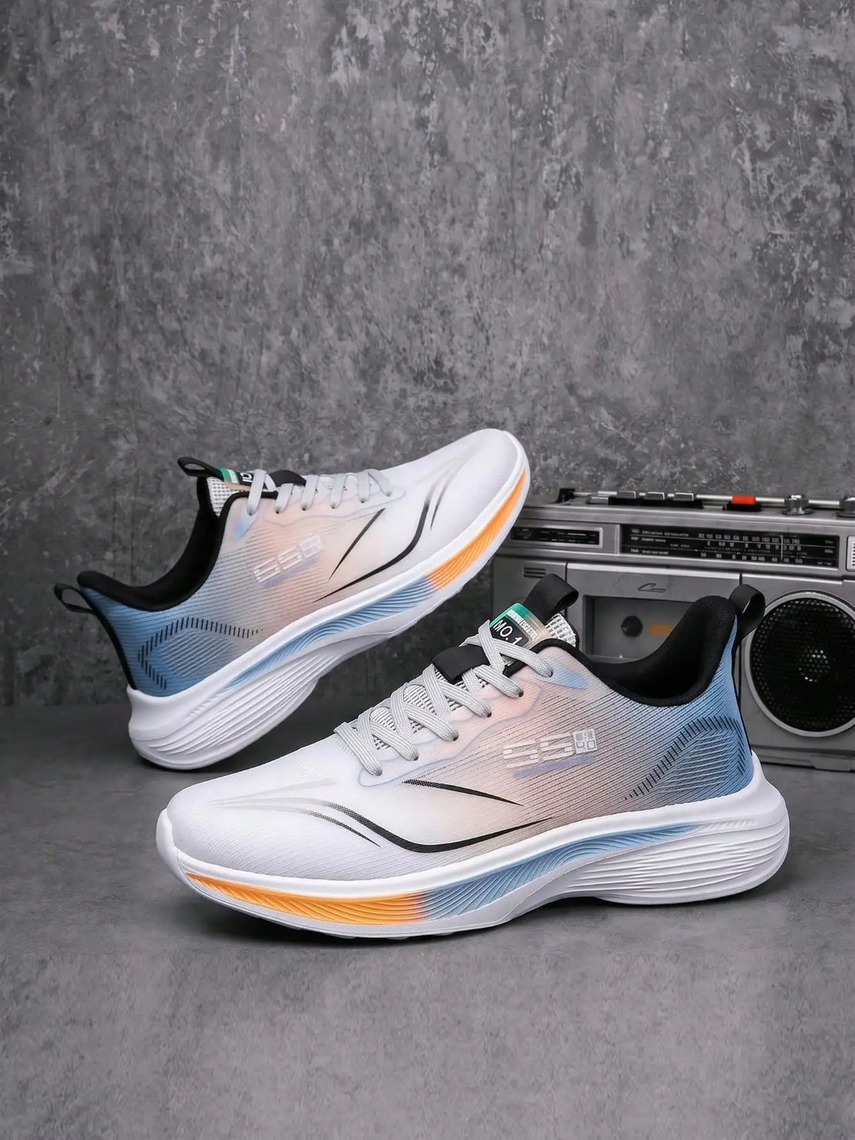 Lightweight Breathable Men's Running Shoes With Shock-Absorbing Sole/Non-Slip Wear-Resistant, Perfect For Daily Workouts
