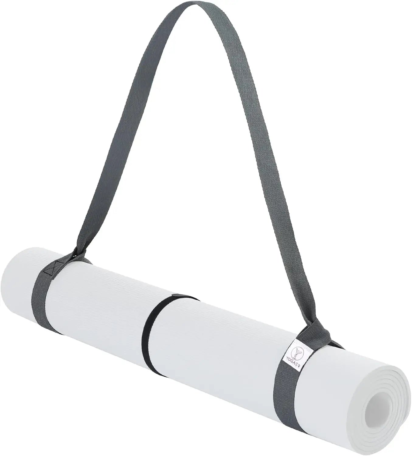 Adjustable Yoga Mat Carrier Strap for Large Mats/Thick Durable Sling with Stretching Band
