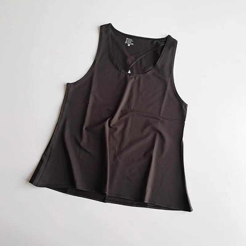 Women's Sleeveless Gym Shirts Tops Yoga Sports Vest Fitness/Loose Sport Shirts Female T-Shirts for Workout Exercise Tank Tops