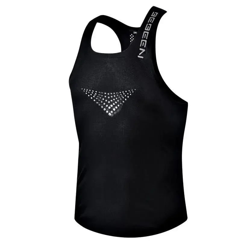 Men's Vest Mesh Breathable Quick Dry Outdoor Sports Sleeveless Top/Lightweight Slim Fit Tank Top Men's Fashion Summer New