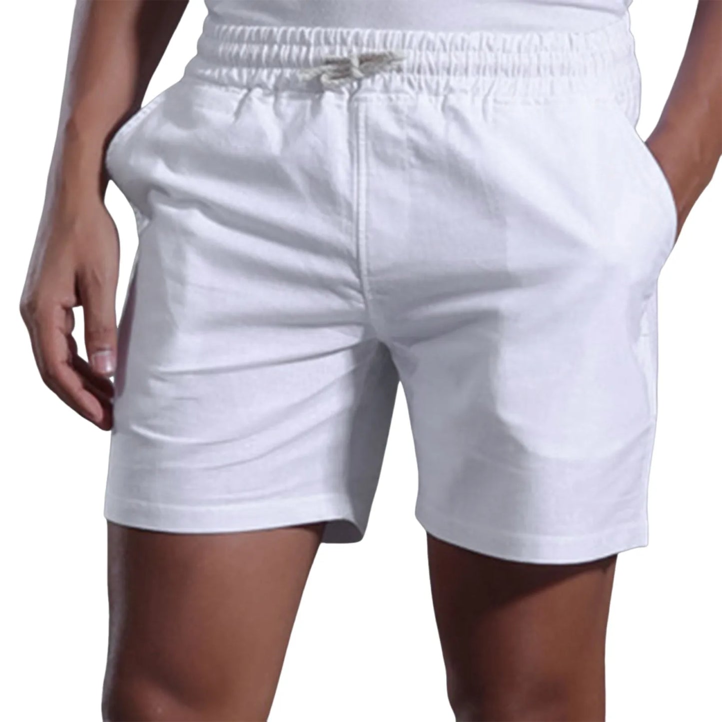 Linen Shorts Pocket Design Pants Versatile Trendy Spring/And Summer Basketball Shorts Men Dry Board Shorts