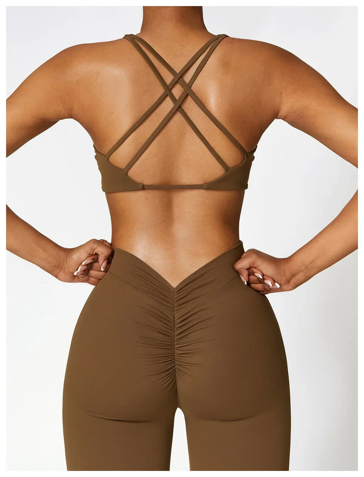 Push Up Gym Tops Women Pleated Design Sports Bra Women Beauty/Cross Back Yoga Bras Running Yoga Clothes Fitness Workout Bra