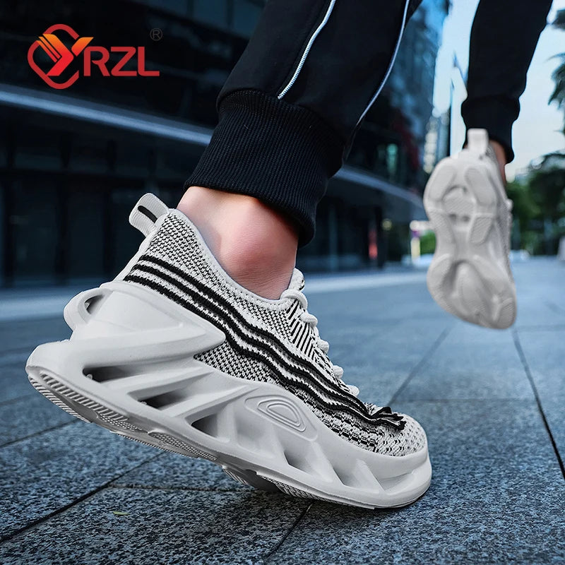 YRZL Sneakers Women Running Shoes Breathable Mesh Comfortable/Athletic Sneakers for Men Non Slip Sports Shoes for Woman