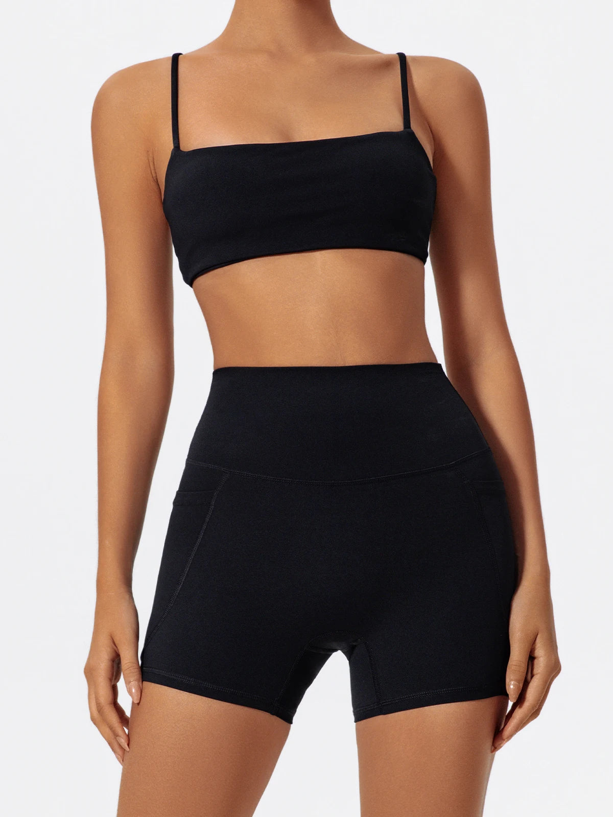 Hearuisavy Women Summer High Waist Shorts with Pockets/Quick Dry Yoga Cycling Gym Workout Sports Bottoms