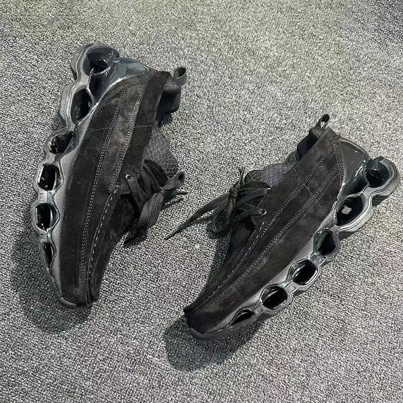 New Spring Summer Casual Leather Shoes Korean Style Round Toe/Lace Up Elevator Sole Minimalist Elegant Fashion Footwear