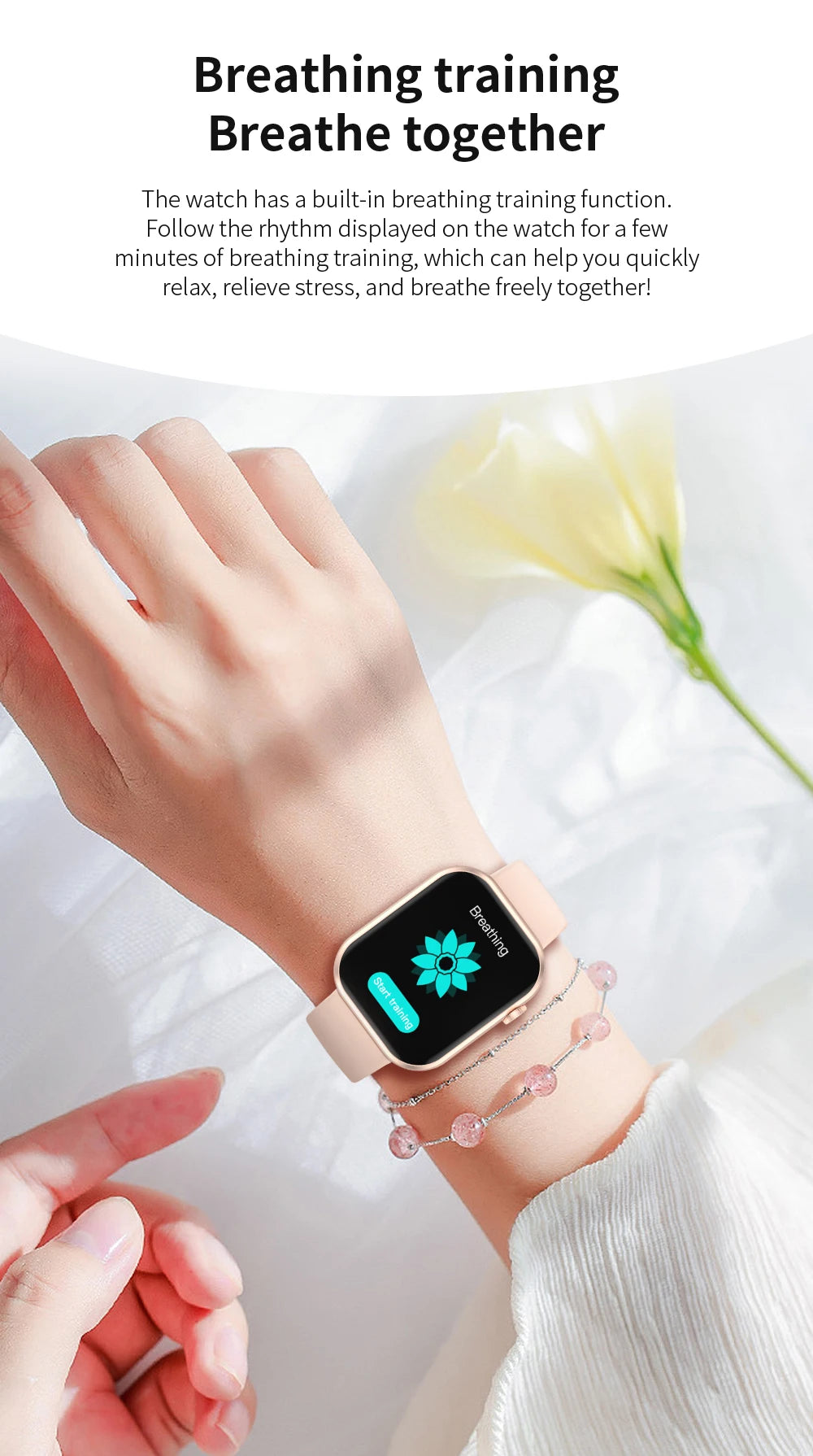 SENBONO Life3 Women Smart Watch Bluetooth Dials Call Health Monitor/Watch Sport Waterproof Smartwatch Women for IOS Android