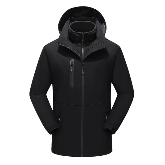 Casual Loose Running Jacket Men's Fall And Winter Control/15 Heating Clothing Liner Plus Jacket Combination