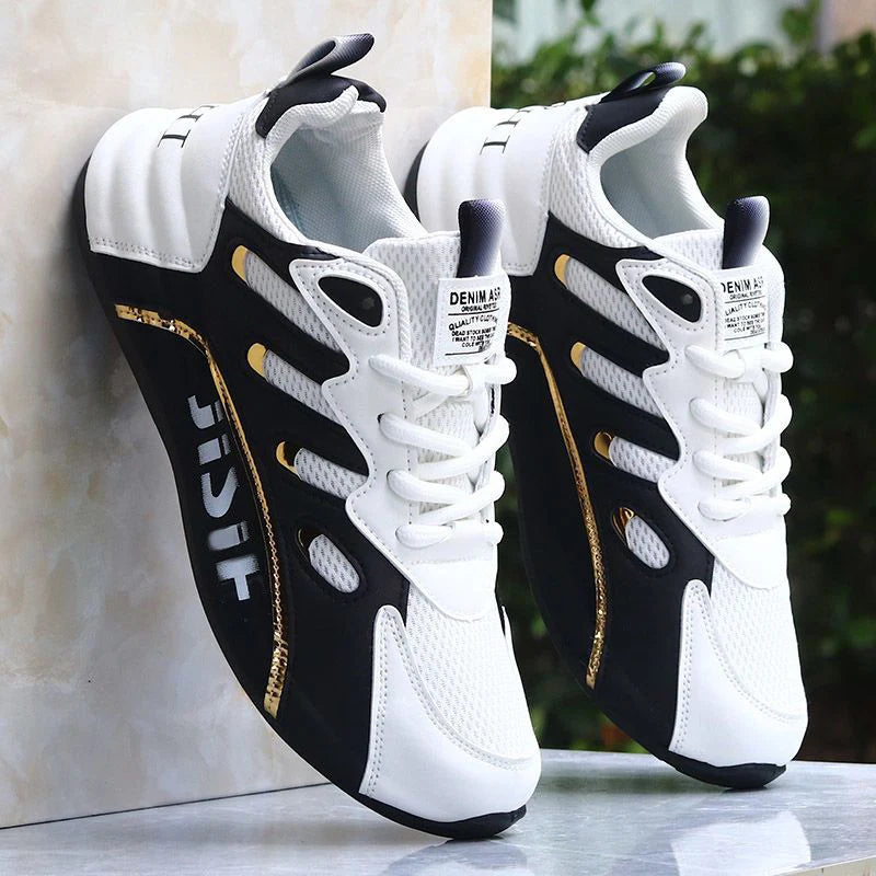 New spring and summer men's low-top sports shoes in Korean style/versatile men's casual shoes with soft sole and adjustable laces