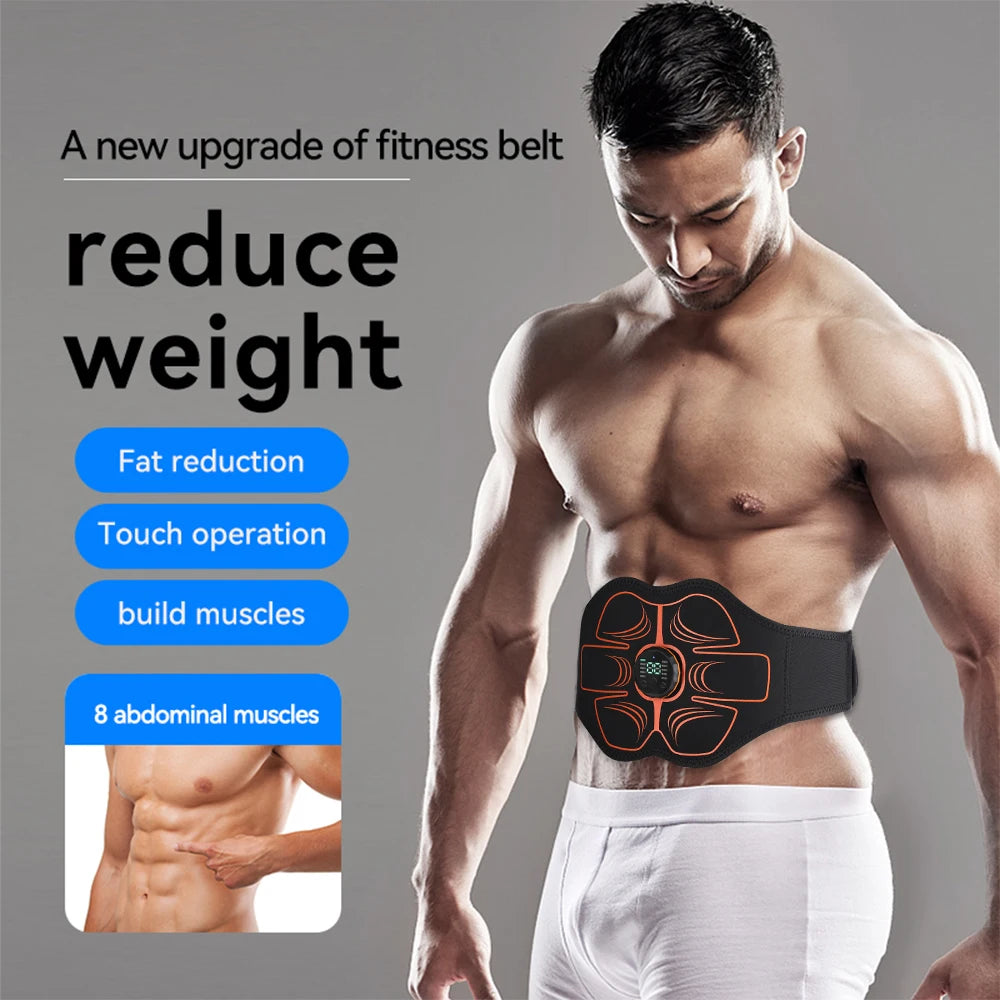 Electric Muscle Stimulator Vibrator Muscle Massager/Fat Burner for Waist Abdomen Weight Loss Belt