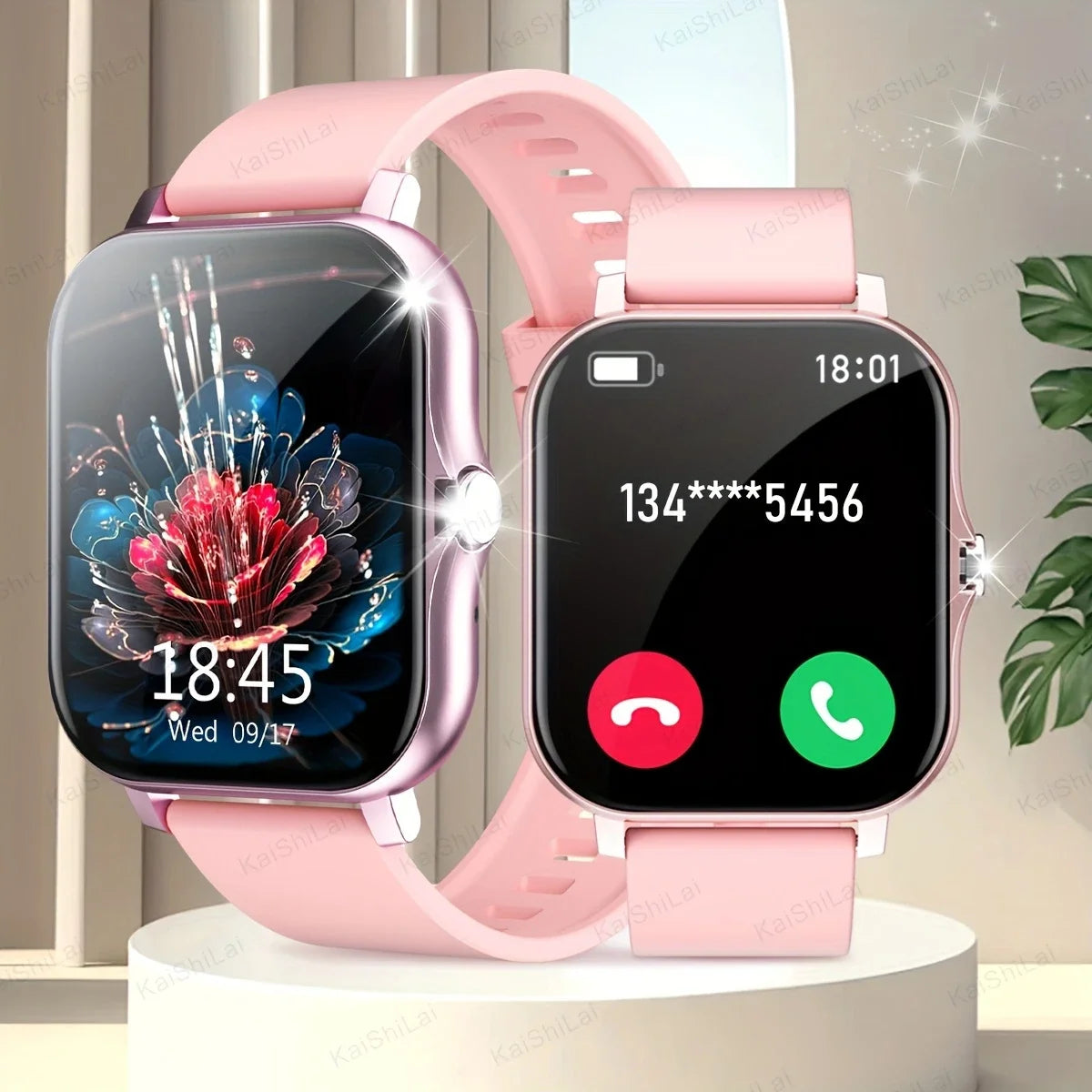 Sports smart watch, sports monitoring wireless calls/message reminders suitable for Android and iPhone