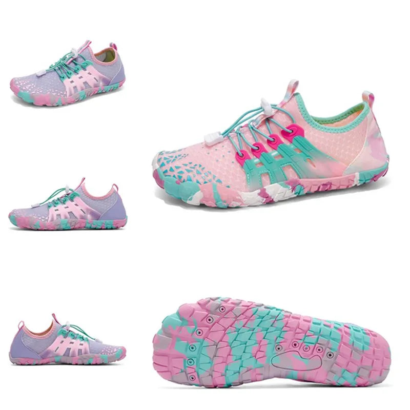 Water Shoes Women Five Fingers Swimming Barefoot Summer Outdoor/Upstream Wading Aqua Sneakers Quick Dry Non-slip Shoe