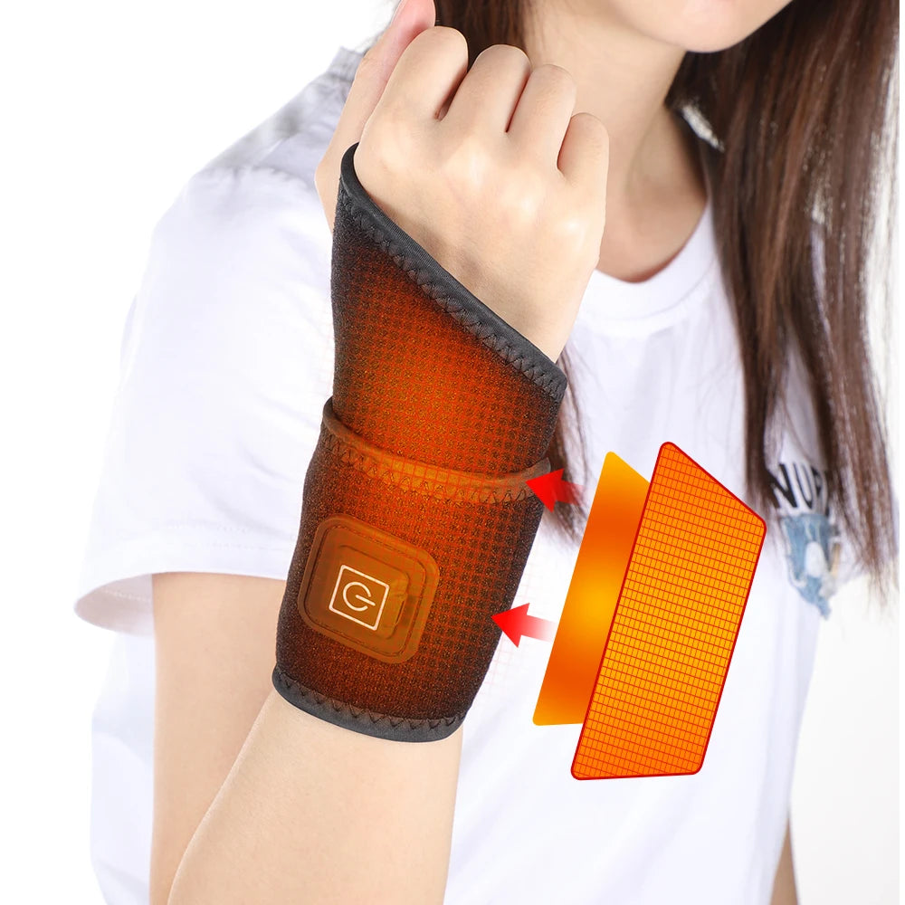 Hand Massager for Arthritis Wristband Physiotherapy Hot Compress/Wrist Massager Sports Fitness Joint Pain Relief Support