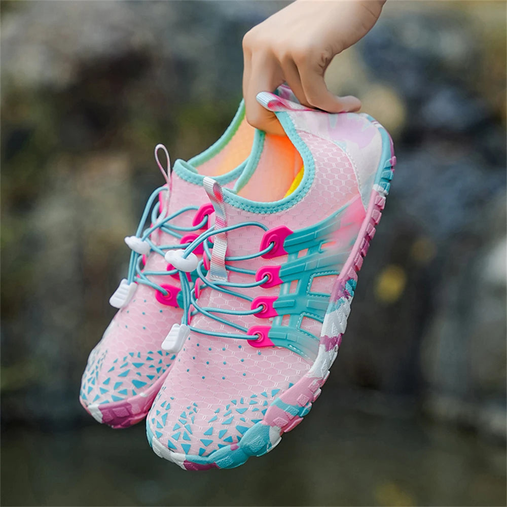 Water Shoes Women Five Fingers Swimming Barefoot Summer Outdoor/Upstream Wading Aqua Sneakers Quick Dry Non-slip Shoe