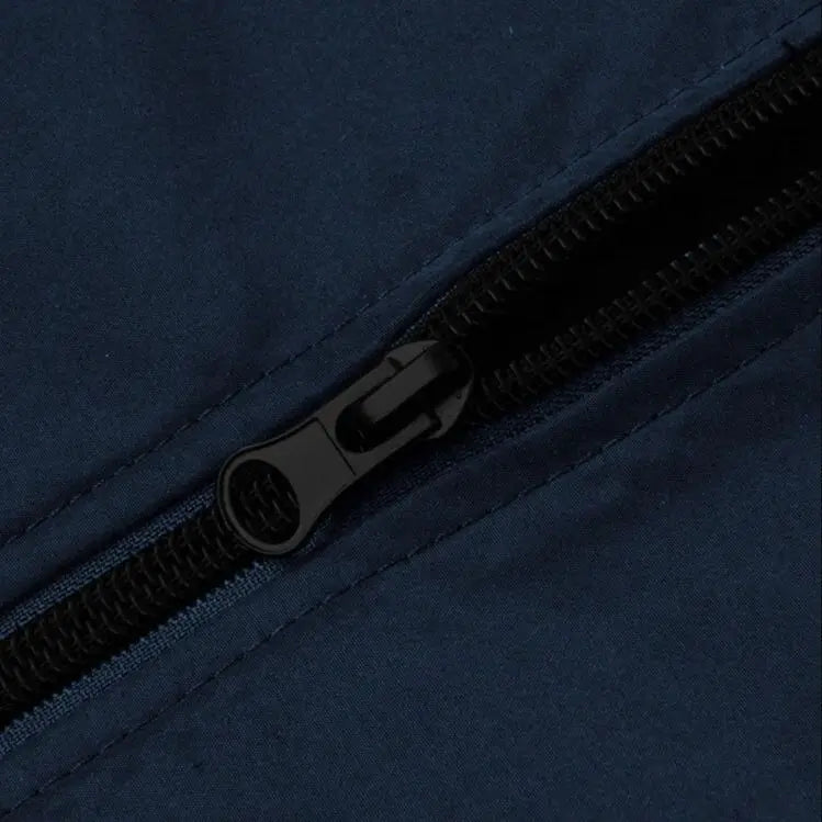 Men's Plain Light Jacket Outdoor Sports and Leisure/Stand-Up Collar Top with Zipper and Elastic Hem Windproof