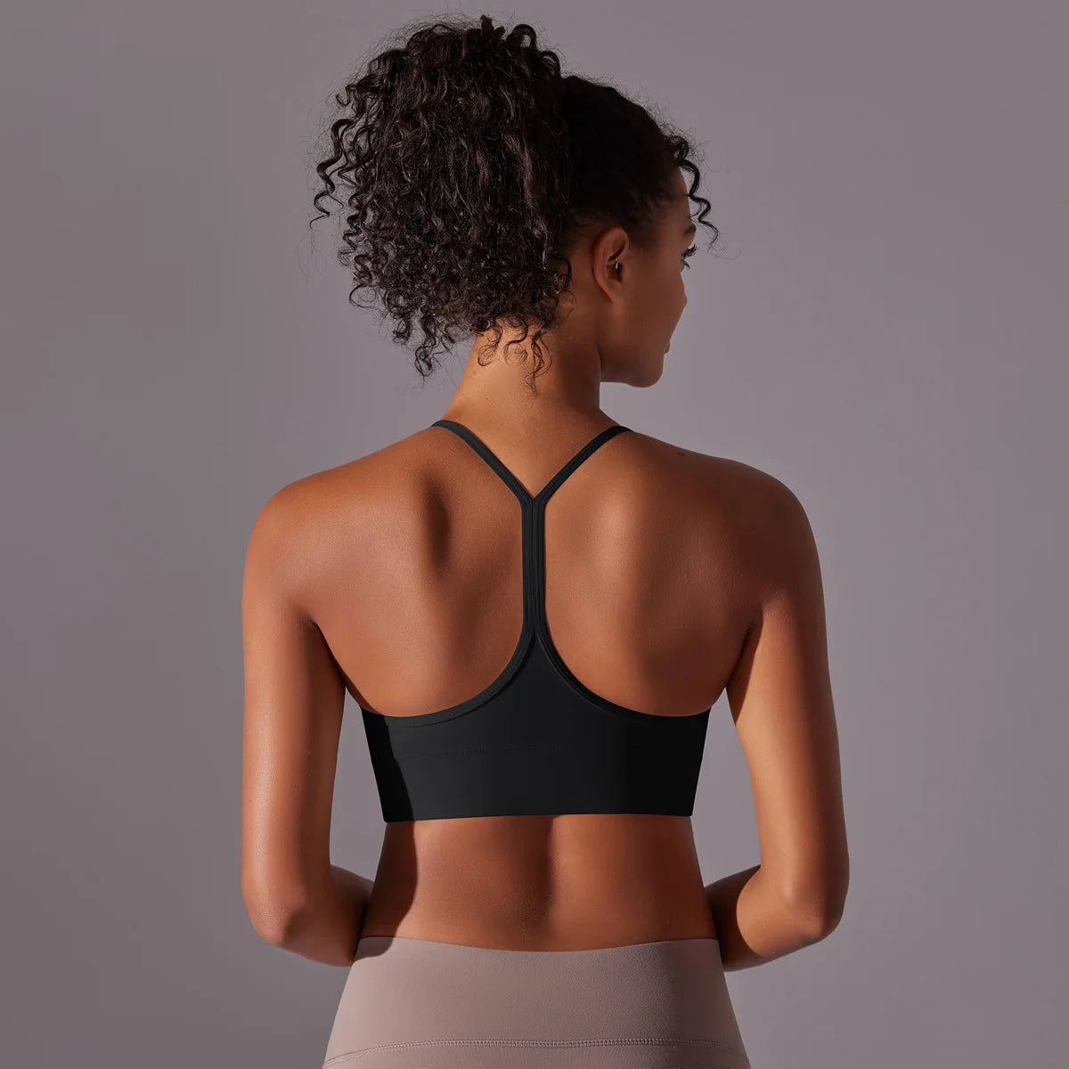 Women Sport Bra Fitness Yoga Top Underwear Soft Y Line Back Running/Gym Crop Top Workout Bra With Chest Pad Push Up Yoga Bra