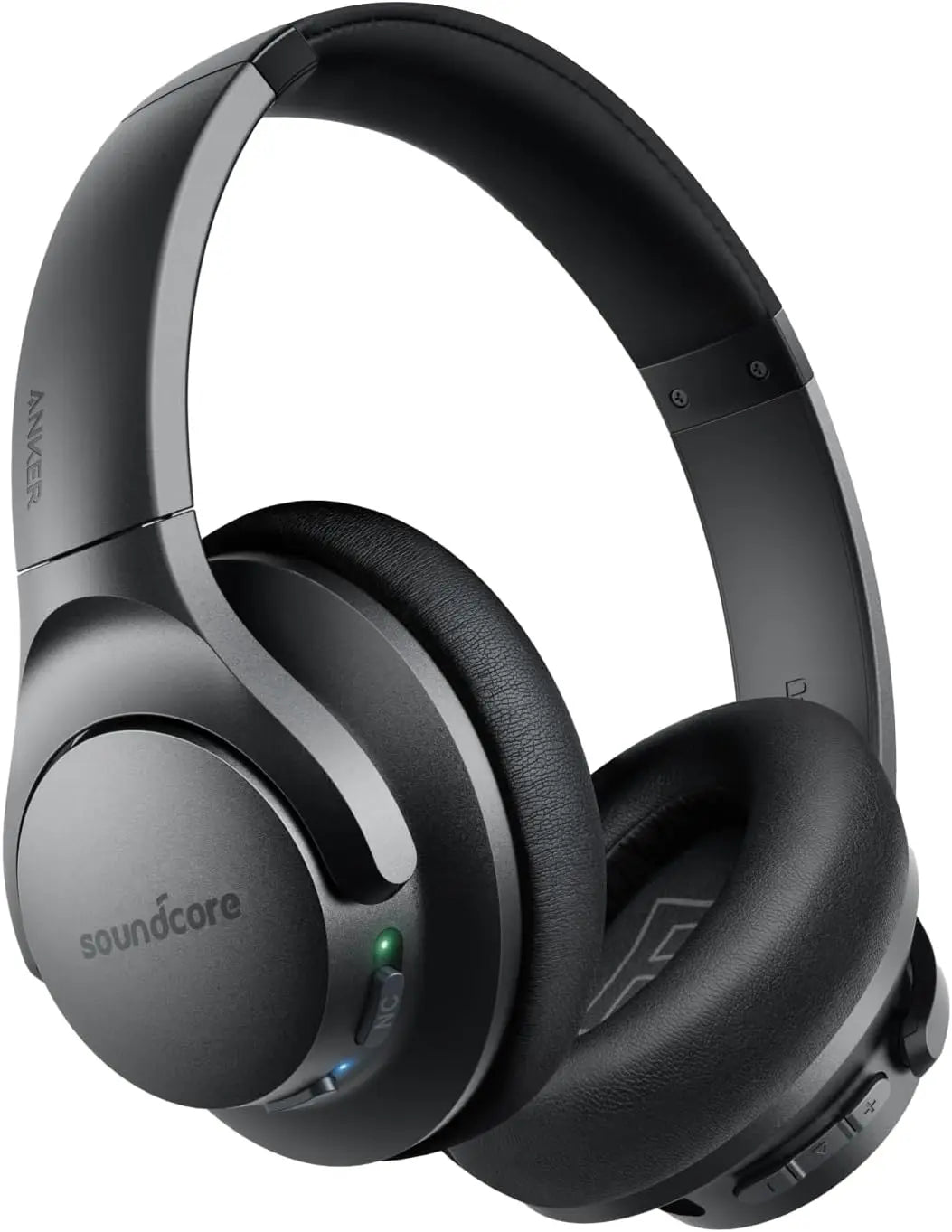 Hybrid Active Noise Cancelling Headphones 60H Playtime/Hi-Res Audio, Deep Bass Wireless Over Ear USB-C