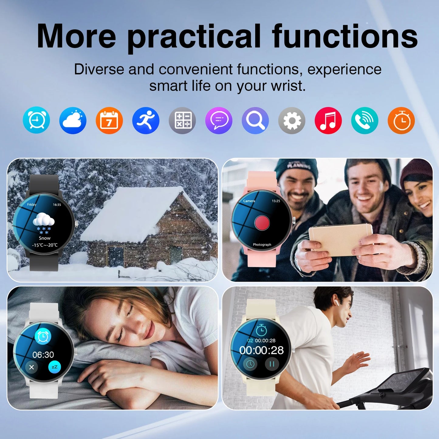New Full Touch High Definition Men's & Women's Sports Smartwatch Features/Answering Calls, Motion Tracking For Android & Iphone