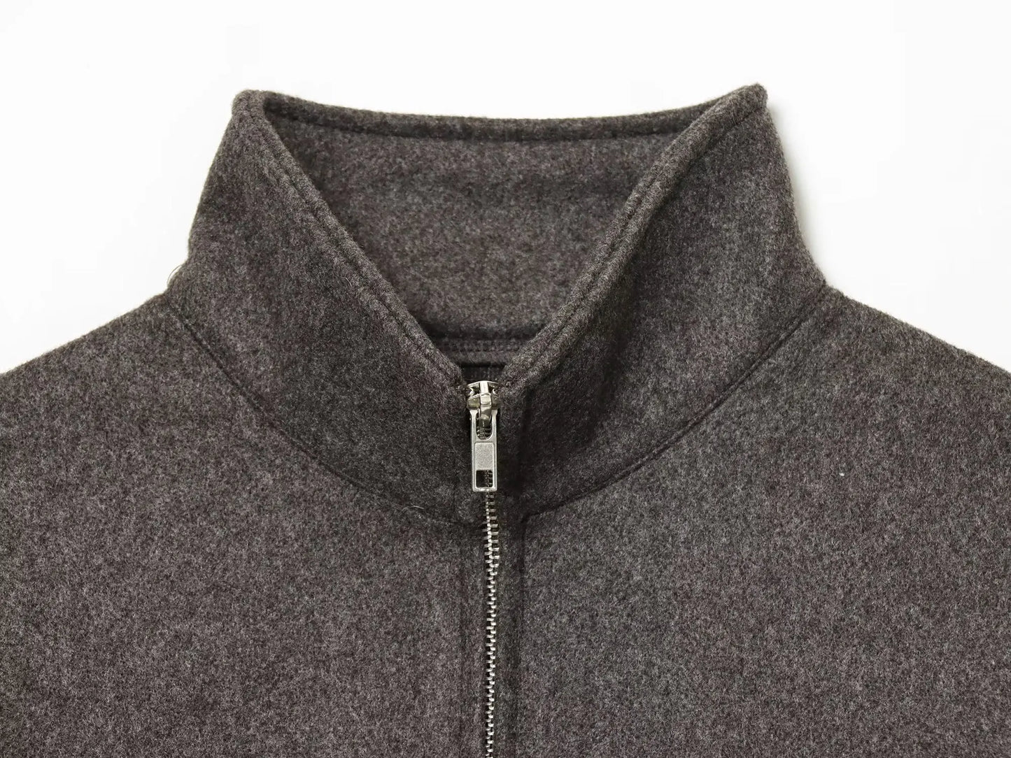 Women's Loose Stand Collar Jacket Coats Long Sleeve Zip Up Pockets/Streetwear Autumn New  Lady Casual Solid Outerwear