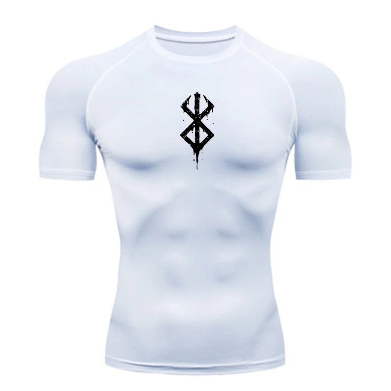 Summer Sports Tops Quick Dry Men's Compression Shirt Short Sleeve/Second Skin Gym Workout Short Fitness Running T-Shirt Men Wear
