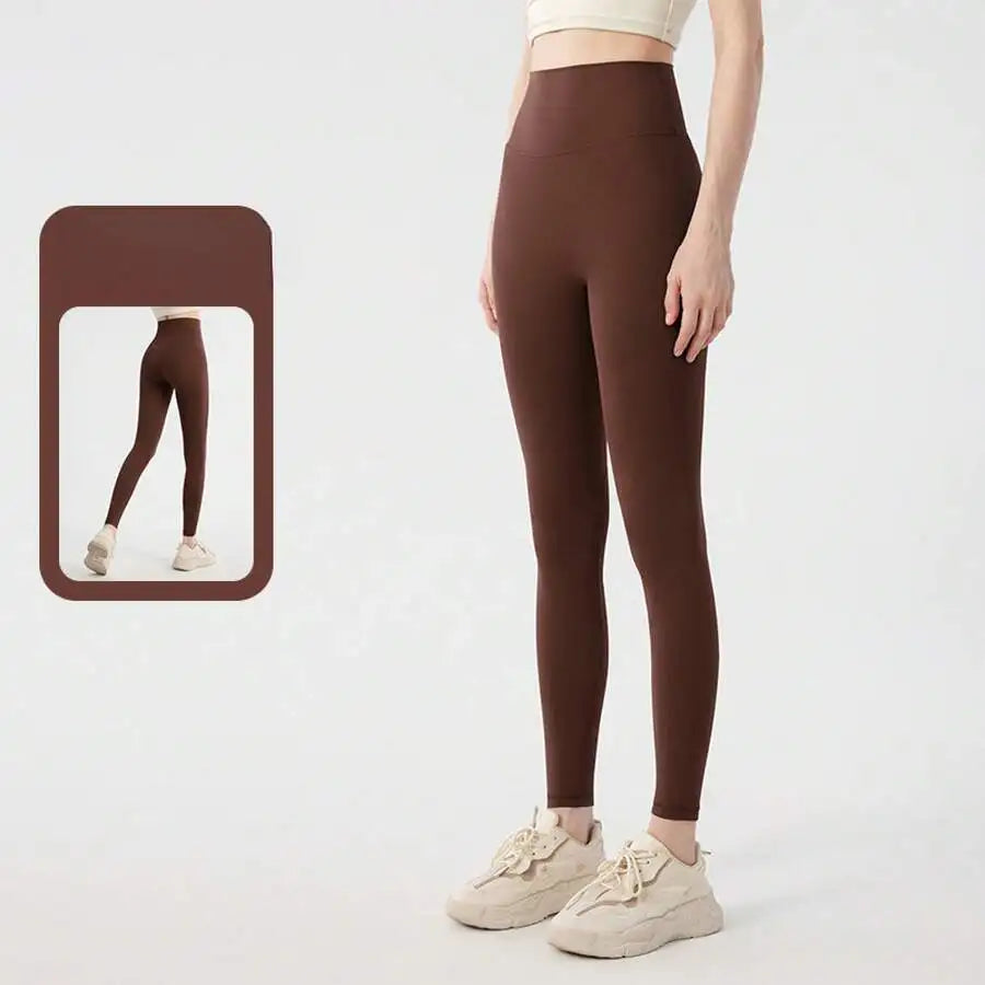 Women High Waist Peach Butt Lifting Scrunch Yoga Leggings/Compression Running Gym Tights Quick Dry Elastic Sports Pants
