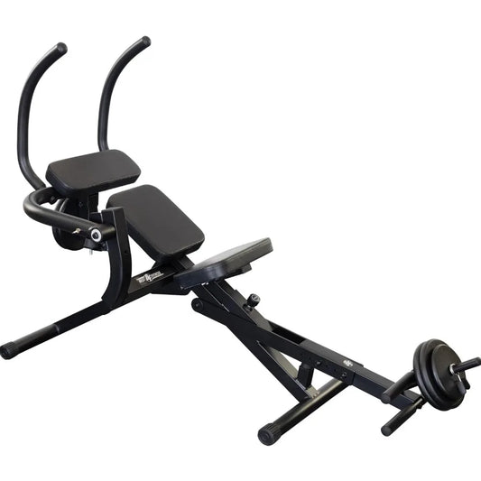 Best Fitness Semi Recumbent AB Crunch Bench,Lower & Upper Abdominal Muscles/Workout Machine For Home Gym Midnight Black