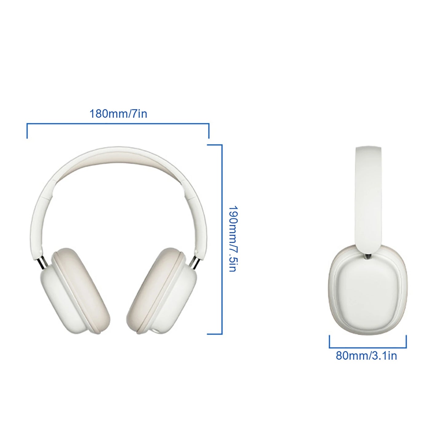 Wireless Gaming Headset Wireless Gaming Headset/T5.3 Over Ear Headphone with Mic 3.5mm Foldable Earphone