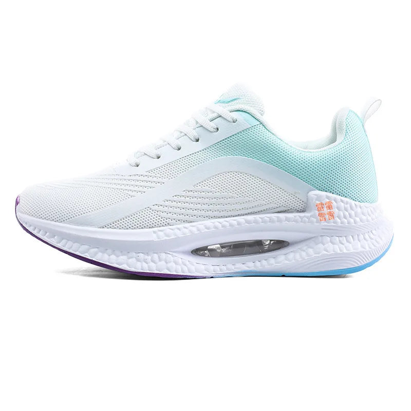 Men's lightweight mesh sports shoes, shock-absorbing/running shoes with air cushion and popcorn sole