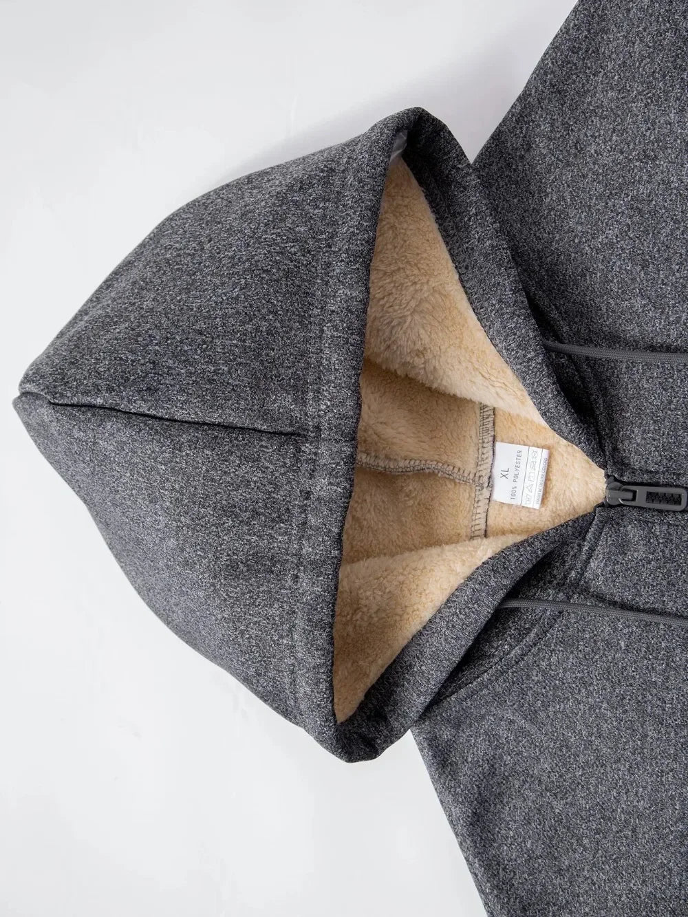 Winter Men's Zipper Jacket Fleece Warm Windproof Hoodies Heavyweight/Cardigan Casual Sports Long Sleeve Sweatshirts Hooded Coat