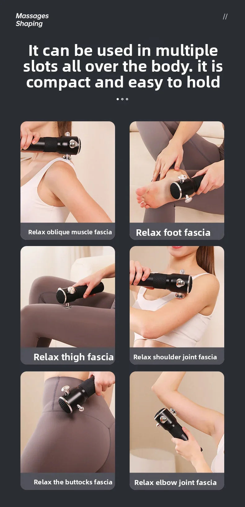High Frequency Fascia Gun Relaxation Gun Sports Fitness/Muscle Relaxation Massager Full Body Massage 3 Gear