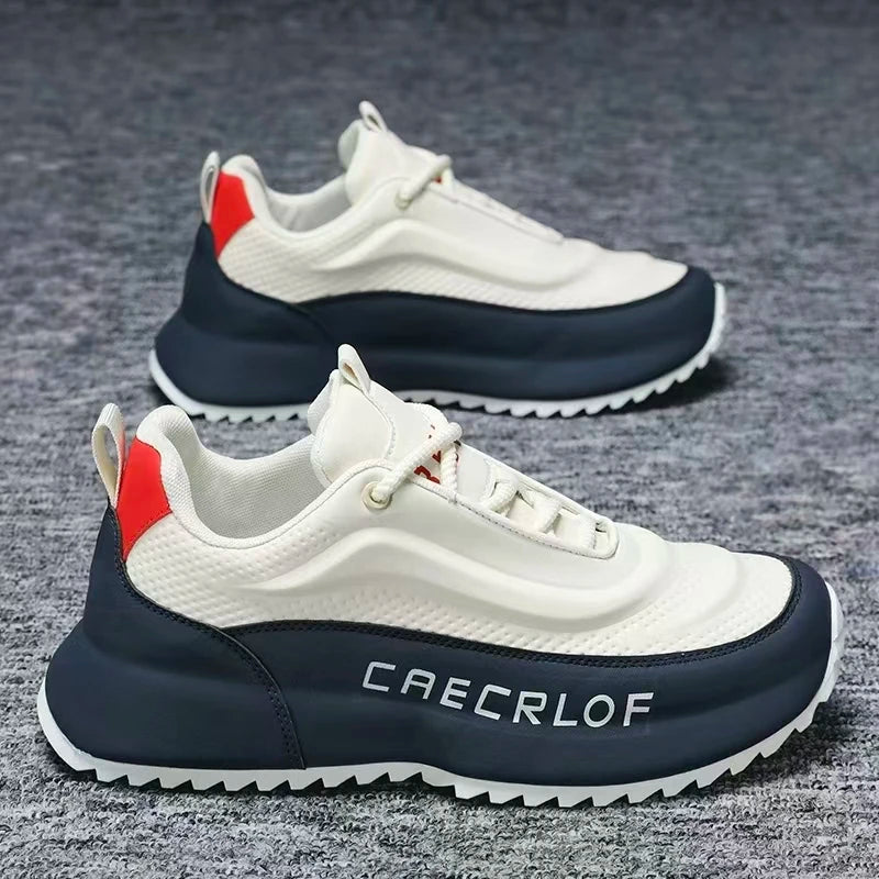 New trendy large-size men's shoes sporty and casual shoes with thick soles/heightening men's soft-bottomed loafers trendy shoes