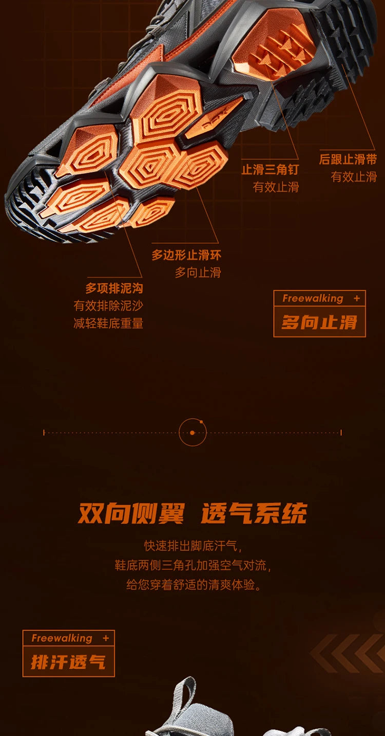 Rax Men Waterproof Hiking Shoes Breathable Hiking Boots/Outdoor Trekking Sports Sneakers Tactical Shoes