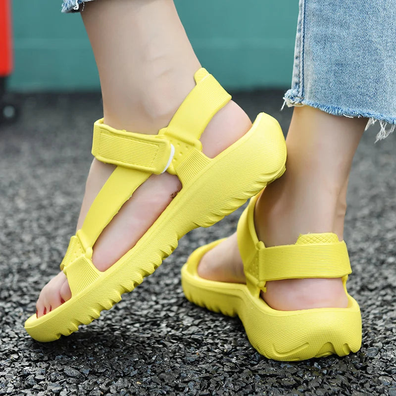 Women's Sandals Fashion Trend Anti-slip Wear-resistant Lightweight/EVA Flat Sandals for Women Outdoor Beach Shoes for Women