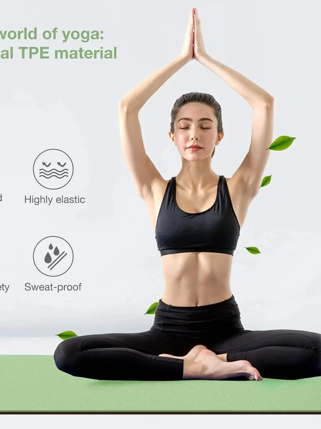 TPE yoga mat is environmentally friendly odorless elastic waterproof/ and anti slip It is a professional yoga mat