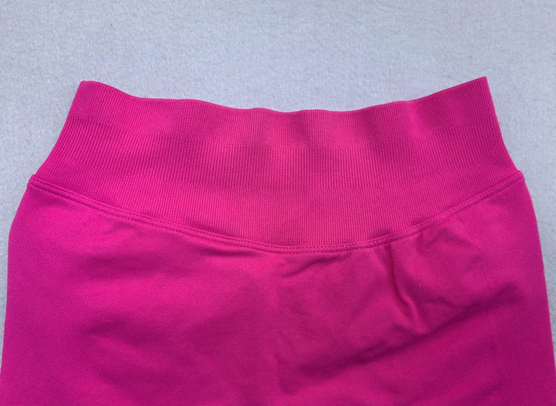 Seamless Shorts 4.5" Ribbed Yoga Shorts Women Flex Gym Shorts/Booty Running Short Butt Lifting Workout Pants