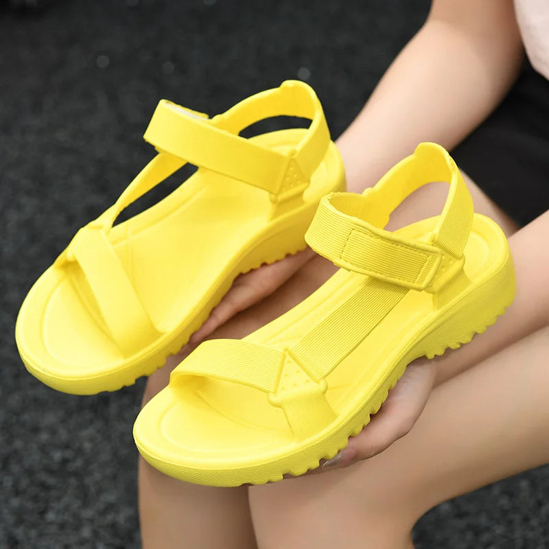 Women's Sandals Fashion Trend Anti-slip Wear-resistant Lightweight/EVA Flat Sandals for Women Outdoor Beach Shoes for Women